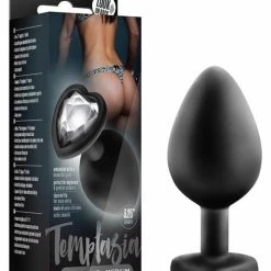 Blush Novelties Anal Toys Blush Temptasia Bling Plug Medium - Black