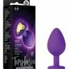 Blush Novelties Blush Temptasia Bling Plug With Gem Medium - Purple Anal Toys