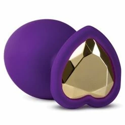 Blush Novelties Blush Temptasia Bling Plug With Gem Medium - Purple Anal Toys