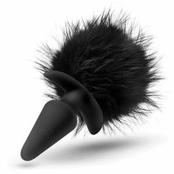 Blush Novelties Blush Temptasia Tail Pom Plug - Black Anal Toys