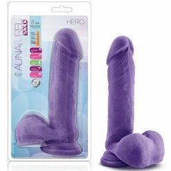 Blush Novelties Dildos Blush Au Natural Bold Hero 8" Dildo - Purple