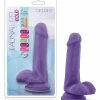 Blush Novelties Dildos Blush Au Natural Bold Massive 6" Dildo - Purple