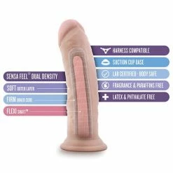 Blush Novelties Blush Au Naturel 8" Dildo With Suction Cup Dildos