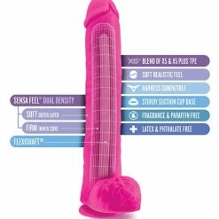 Blush Novelties Blush Au Naturel Bold Daddy 14" Dildo - Pink Dildos