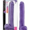 Blush Novelties Blush Au Naturel Bold Daddy 14" Dildo - Purple