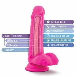 Blush Novelties Blush Au Naturel Bold Delight 6" Dildo - Pink