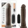 Blush Novelties Blush Dr. Skin Dr. Throb 9.5" Cock With Suction Cup - Chocolate