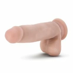 Blush Novelties Dildos Blush Dr. Skin Glide 7" Self Lubricating Dildo With Balls - Vanilla