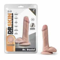 Blush Novelties Blush Dr. Skin Silicone Dr. Daniel 6" Dildo With Balls