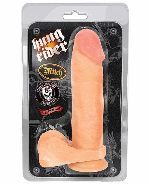 Blush Novelties Dildos Blush Hung Rider Mitch 8" Dildo With Suction Cup - Flesh