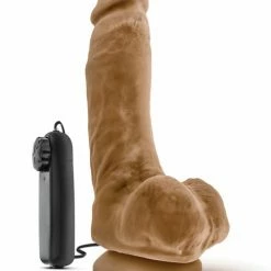 Blush Novelties Blush Loverboy The Boxer 9" Vibrating Realistic Cock - Mocha Dildos