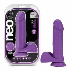 Blush Novelties Dildos Blush Neo Elite 8" Silicone Dual Density Cock With Balls