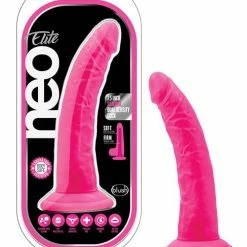 Blush Novelties Blush Neo Elite Silicone Dual Density Cock With Balls Dildos