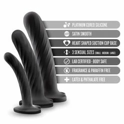 Blush Novelties Dildos Blush Temptasia Twist Kit - Black Set Of 3