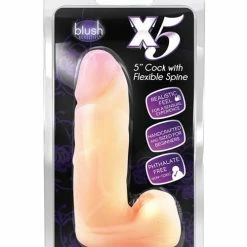 Blush Novelties Dildos Blush X5 Plus 5" Cock With Flexible Spine