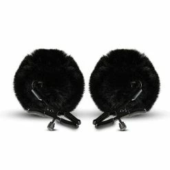 Blush Novelties Kink & BDSM Blush Noir Pom Adjustable Nipple Clamps - Black