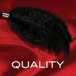 Blush Novelties Blush Noir Soft Feather Tickler - Black