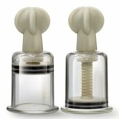 Blush Novelties Kink & BDSM Blush Temptasia Clit & Nipple Large Twist Suckers - Clear Set Of 2