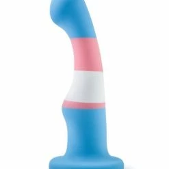 Blush Novelties Blush Avant P2 Transgender Pride Silicone Dong - True Blue