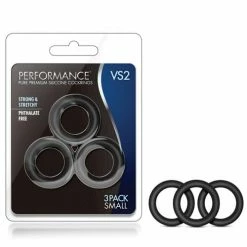 Blush Novelties Blush Performance Vs2 Pure Premium Silicone Cockrings Small - Black
