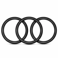 Blush Novelties Penis Toys Blush Performance Vs3 Pure Premium Silicone Cockrings Large - Black