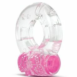 Blush Novelties Blush Play With Me Arouser Vibrating C Ring - Pink Penis Toys