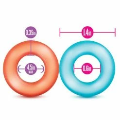 Blush Novelties Penis Toys Blush Play With Me King Of The Ring - Asst. Colors Set Of 6