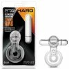 Blush Novelties Blush Stay Hard Vibrating Tongue Ring - 10 Function Clear Penis Toys