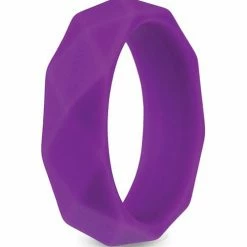 Blush Novelties Blush Wellness Geo Cock Ring - Purple