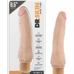 Blush Novelties Vibrators Blush Dr. Skin Vibe 8.5" Dong #7 - Beige