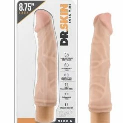 Blush Novelties Blush Dr. Skin Vibe 9" Dong #6 - Beige Vibrators