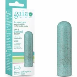 Blush Novelties Blush Gaia Eco Rechargeable Bullet - Aqua