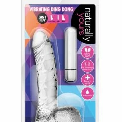 Blush Novelties Blush Naturally Yours Vibrating Ding Dong - Clear Vibrators
