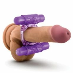Blush Novelties Vibrators Blush Play With Me Double Play Dual Vibrating Cockring - Purple