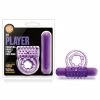 Blush Novelties Blush Play With Me The Player Vibrating Double Strap Cockring - Purple