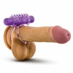 Blush Novelties Blush Play With Me The Player Vibrating Double Strap Cockring - Purple