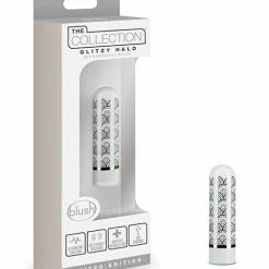 Blush Novelties Blush The Collection Glitzy Geo Rechargeable Bullet - Silver