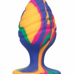 CalExotics Cheeky Large Swirl Tie Dye Plug Anal Toys