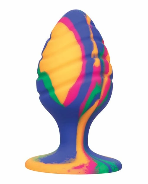 CalExotics Cheeky Large Swirl Tie Dye Plug Anal Toys
