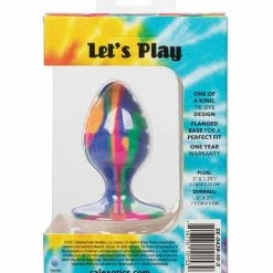 CalExotics Cheeky Medium Swirl Tie Dye Plug Anal Toys