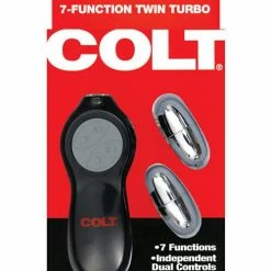 CalExotics Colt 7-function Twin Turbo Bullets - Silver