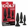 CalExotics Colt Silicone Anal Trainer Kit - Black Anal Toys