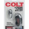 CalExotics Anal Toys Colt Xtreme Turbo Bullet Power Pack Waterproof - 2 Speed Silver