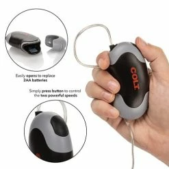 CalExotics Anal Toys Colt Xtreme Turbo Bullet Power Pack Waterproof - 2 Speed Silver