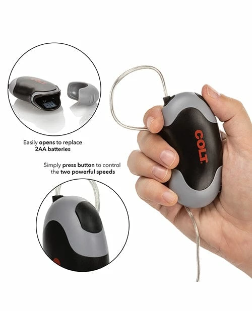 CalExotics Anal Toys Colt Xtreme Turbo Bullet Power Pack Waterproof - 2 Speed Silver