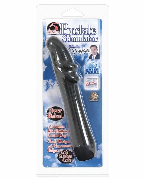 CalExotics Dr. Joel Kaplan 6.5" 5 Function Prostate Stimulator - Black Anal Toys