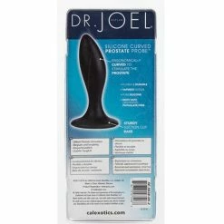 CalExotics Dr. Joel Kaplan Silicone Prostate Probe Curved - Black Anal Toys