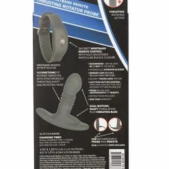 CalExotics Eclipse Wristband Remote Thrusting Rotator Probe - Black Anal Toys