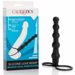 CalExotics Love Rider Beaded Dual Penetrator - Black