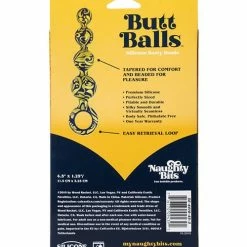 CalExotics Naughty Bits Butt Balls Silicone Booty Beads - Multi Color Anal Toys